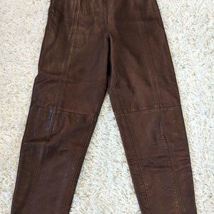 Leather Pants Brown Bagatelle